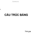 BÀI 4: CẤU TRÚC BẢNG