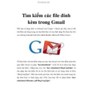 Tìm kiếm các file đính kèm trong Gmail