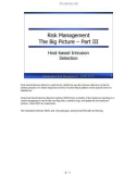 Risk Management The Big Picture – Part III