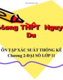 Bài giảng Đại số và Giải tích 11 - Ôn tập Xác suất thống kê