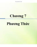 Bài giảng Kỹ thuật lập trình Java - Chương 7: Phương thức