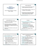 Lecture Chapter 2: Approaches to system development