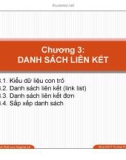 Chương 3: Danh sách liên kết