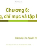 Bài giảng Cơ sở lập trình máy tính: Chương 6 - ThS. Nguyễn Thị Khiêm Hòa