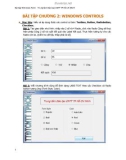 BÀI TẬP CHƯƠNG 2: WINDOWS CONTROLS