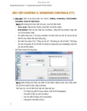 BÀI TẬP CHƯƠNG 3: WINDOWS CONTROLS (TT)