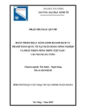 Tóm tắt Luận văn Thạc sĩ Tài chính Ngân hàng: Hoàn thiện hoạt động kinh doanh dịch vụ thanh toán quốc tế tại Ngân hàng nông nghiệp và phát triển nông thôn Việt Nam – chi nhánh Đà Nẵng