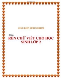 SKKN: Một số kinh nghiệm rèn chữ viết cho học sinh lớp 2