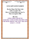 SKKN: Lồng ghép nội dung giáo dục tấm gương đạo đức Hồ Chí Minh trong việc dạy trẻ mẫu giáo 5 - 6 tuổi