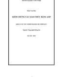 LUẬN VĂN: KIỂM CHỨNG CÁC GIAO THỨC BẰNG AOP