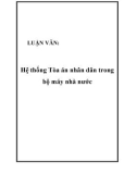 Luận văn Hệ thống Tòa án nhân dân trong bộ máy nhà nước