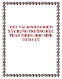 SKKN: Một vài kinh nghiệm xây dựng trường học thân thiện, học sinh tích cực