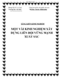 SKKN: Một vài kinh nghiệm xây dựng liên đội vững mạnh xuất sắc