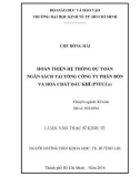 Luận văn Thạc sĩ Kinh tế: Hoàn thiện hệ thống dự toán ngân sách tại Tổng Công ty Phân bón và Hoá chất Dầu khí (PVFCCo)