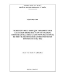 Luận văn Thạc sĩ Khoa học: Nghiên cứu phát triển quy trình phân tích các cation trong mẫu nước và ứng dụng trong quan trắc chất lượng nước mặt sử dụng hệ thiết bị điện di mao quản theo nguyên lý bơm mẫu tuần tự (SIA)