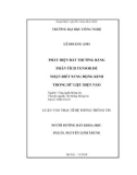 Luận văn Thạc sĩ Hệ thống thông tin: Phát hiện bất thường bằng phân tích Tensor để nhận biết xung động kinh trong dữ liệu điện não