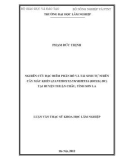 Luận văn Thạc sĩ Khoa học lâm nghiệp: Nghiên cứu đặc điểm phân bố và tái sinh tự nhiên cây Mắc khén (Zanthoxylum rhetsa (Roxb.) DC) tại huyện Thuận Châu, tỉnh Sơn La