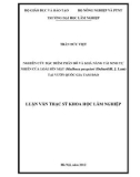 Luận văn Thạc sĩ Khoa học lâm nghiệp: Nghiên cứu đặc điểm phân bố và khả năng tái sinh tự nhiên của loài Sến mật (Madhuca pasquieri (Dubard)H. J. Lam) tại vườn quốc gia Tam Đảo