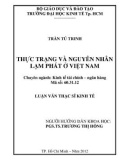 Luận văn Thạc sĩ Kinh tế: Thực trạng và nguyên nhân lạm phát ở Việt Nam