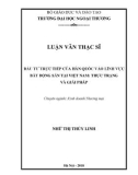 Luận văn Thạc sĩ Quản trị kinh doanh: Đầu tư trực tiếp của Hàn Quốc vào lĩnh vực Bất động sản ở Việt Nam – Thực trạng và giải pháp