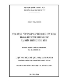 Tóm tắt Luận văn Thạc sĩ Kinh tế: Ứng dụng phương pháp thẻ điểm cân bằng trong thực thi chiến lược tại Viễn thông Ninh Bình