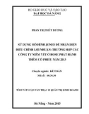 Tóm tắt Luận văn Thạc sĩ Quản trị kinh doanh: Sử dụng mô hình Jones để nhận diện điều chỉnh lợi nhuận: Trường hợp các công ty niêm yết ở Hose phát hành thêm cổ phiếu năm 2013