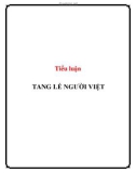 Tiểu luận: Tang lễ người Việt