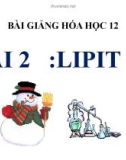 Bài giảng Hóa học 12 bài 2: Lipit