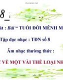 Bài giảng Âm nhạc thường thức: Một vài thể loại nhạc đàn - Âm nhạc 8 - GV: L.Q.Vinh