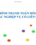 Báo cáo luận văn: Quy trình thanh tóan hối phiếu và các nghiệp vụ có liên quan