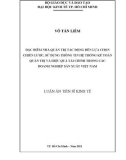 Luận án Tiến sĩ Kinh tế: Đặc điểm nhà quản trị tác động đến lựa chọn chiến lược, sử dụng thông tin hệ thống kế toán quản trị và hiệu quả tài chính trong các doanh nghiệp sản xuất Việt Nam