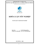 Khóa luận tốt nghiệp Quản trị doanh nghiệp: Phân tích thực trạng và đề xuất giải pháp hoàn thiện hoạt động marketing của công ty TNHH TM & XNK Trường Giang