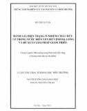 Luận văn Thạc sĩ Khoa học môi trường: Đánh giá hiện trạng ô nhiễm chất hữu cơ trong nước biển ven bờ Vịnh Hạ Long và đề xuất giải pháp giảm thiểu