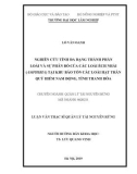 Luận văn Thạc sĩ Quản lý tài nguyên rừng: Nghiên cứu tính đa dạng thành phần loài và sự phân bố của các loài ếch nhái (amphibia) tại Khu bảo tồn các loài hạt trần quý hiếm Nam Động, tỉnh Thanh Hóa