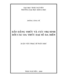 Luận văn Thạc sĩ Toán học: Bất đẳng thức và cực trị sinh bởi các đa thức đại số ba biến