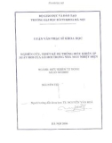 Luận văn thạc sĩ khoa học: Nghiên cứu, thiết kế hệ thống điều khiển áp suất hơi của lò hơi trong nhà máy nhiệt điện