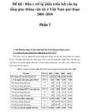 Luận văn : Đầu tư với sự phát triển kết cấu hạ tầng giao thông vận tải ở Việt Nam giai đoạn 2001-2010 (phần 2)