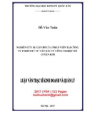 Luận văn Thạc sĩ Kinh doanh và quản lý: Nghiên cứu sự gắn bó của nhân viên tại Công ty TNHH MTV Tư vấn đầu tư Công nghiệp Mỏ luyện kim