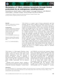 Báo cáo khoa học: Modulation of Vibrio mimicus hemolysin through limited proteolysis by an endogenous metalloprotease