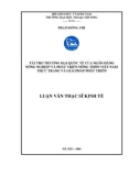 Luận văn thạc sĩ kinh tế: Tài trợ thương mại quốc tế của ngân hàng nông nghiệp và phát triển nông thôn Việt Nam thực trạng và giải pháp phát triển