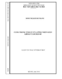 Luận văn Thạc sĩ Tâm lý học: Căng thẳng tâm lý của công nhân làm việc tại giàn khoan Tam Đảo