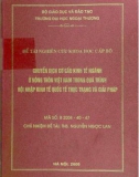 Luận văn: Chuyển dịch cơ cấu kinh tế ngành ở nông thôn Việt Nam trong quá trình hội nhập kinh tế quốc tế thực trạng và giải pháp