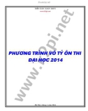 Phương trình vô tỷ - Ôn thi Đại học 2014 - Nguyễn Minh Tuấn