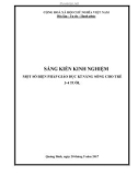 SKKN: Một số biện pháp giáo dục kỹ năng sống cho trẻ 3 – 4 tuổi