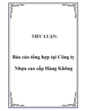 TIỂU LUẬN: Báo cáo tổng hợp tại Công ty Nhựa cao cấp Hàng Không