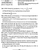 Đề thi chọn đội dự tuyển Quốc gia môn Toán năm 2022-2023 - Sở GD&ĐT Hà Tĩnh