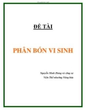 ĐỀ TÀI PHÂN BÓN VI SINH 