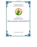 Tiểu luận - Dollar hóa nền kinh tế