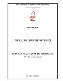 Luận văn Thạc sĩ Quản trị Kinh doanh: Thù lao tài chính tại VNPT Hà Nội