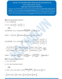 Toán 12: Các phương pháp tính nguyên hàm-P2 (Đáp án Bài tập tự luyện) - GV. Lê Bá Trần Phương